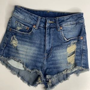 Denim shorts
